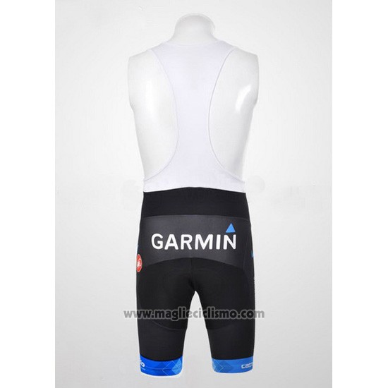 2012 Abbigliamento Ciclismo Garmin Sharp Celeste Manica Corta e Salopette